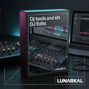 Dj tools and sfx DJ Edits 3D box mockup