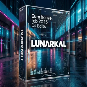 Euro house feb 2025 DJ Edits 3D box mockup