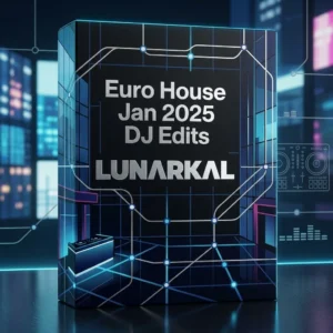 Euro House Jan 2025 DJ Edits 3D box mockup