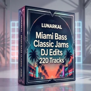 Miami Bass Classic Jams DJ Edits 220 Tracks 3D box mockup