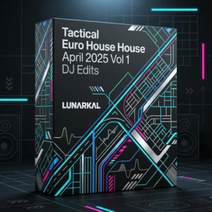 Tactical Euro House April 2025 Vol 1 DJ Edits 3D box mockup