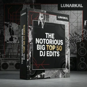 The notorious big top 50 DJ Edits 3D box mockup